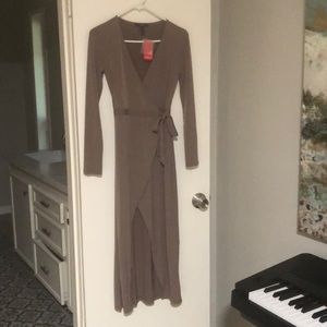 NWT long sleeve wrap dress
